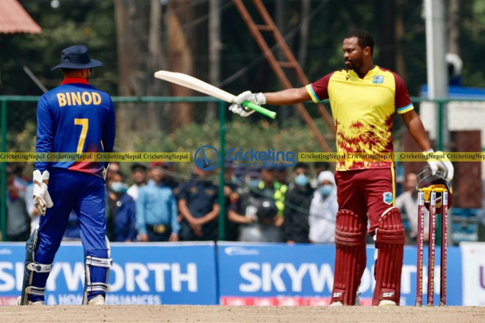 Experienced Charles smashes century