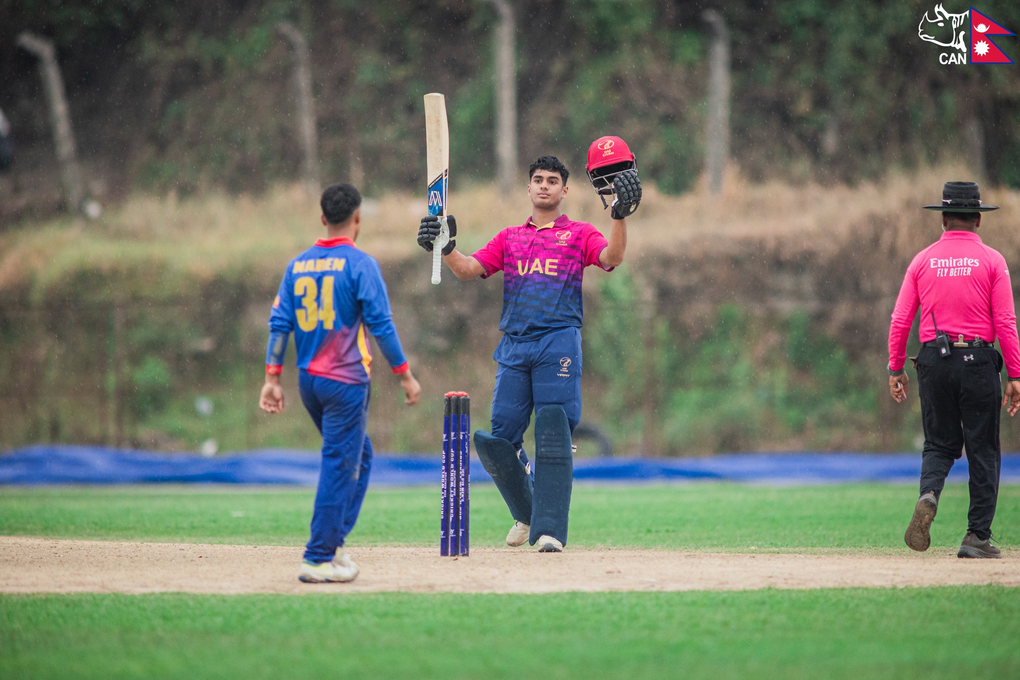 Yayin Kiran Rai's unbeaten ton not enough as Nepal pip UAE in rain-affected thriller