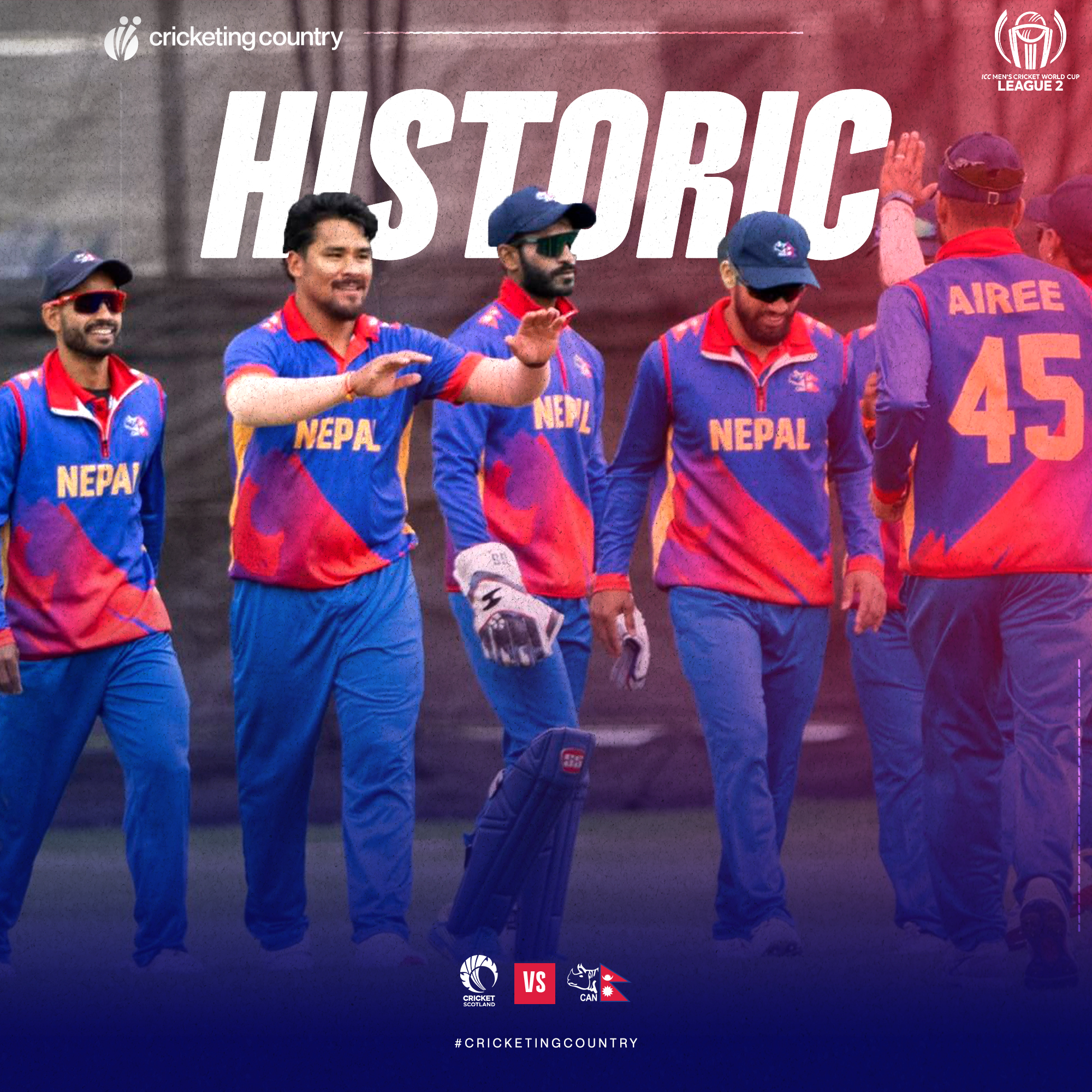 Karan KC stars as Nepal script record-breaking chase in Dundee