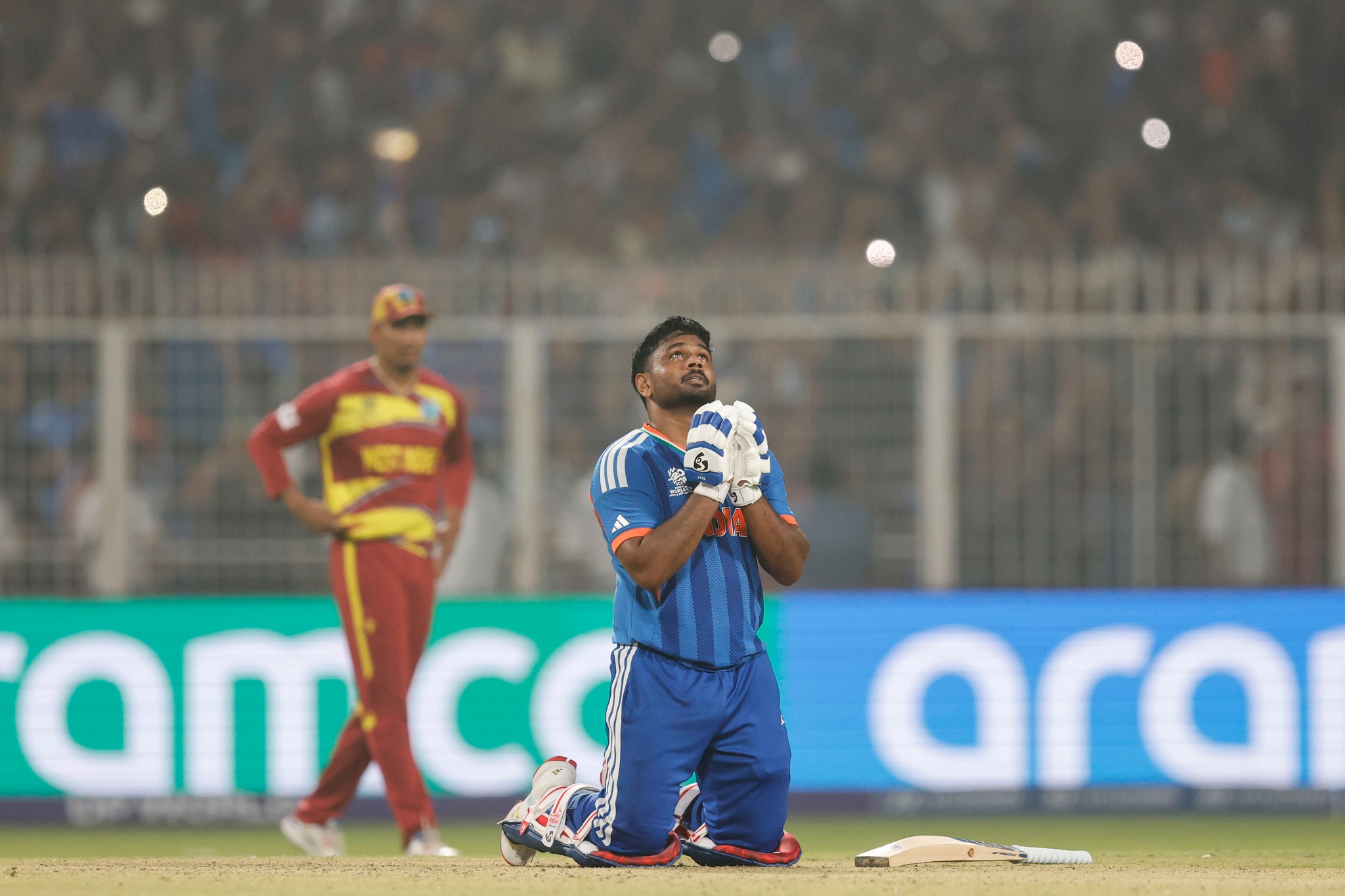 India storm into semi-finals with Samson’s unbeaten 97 